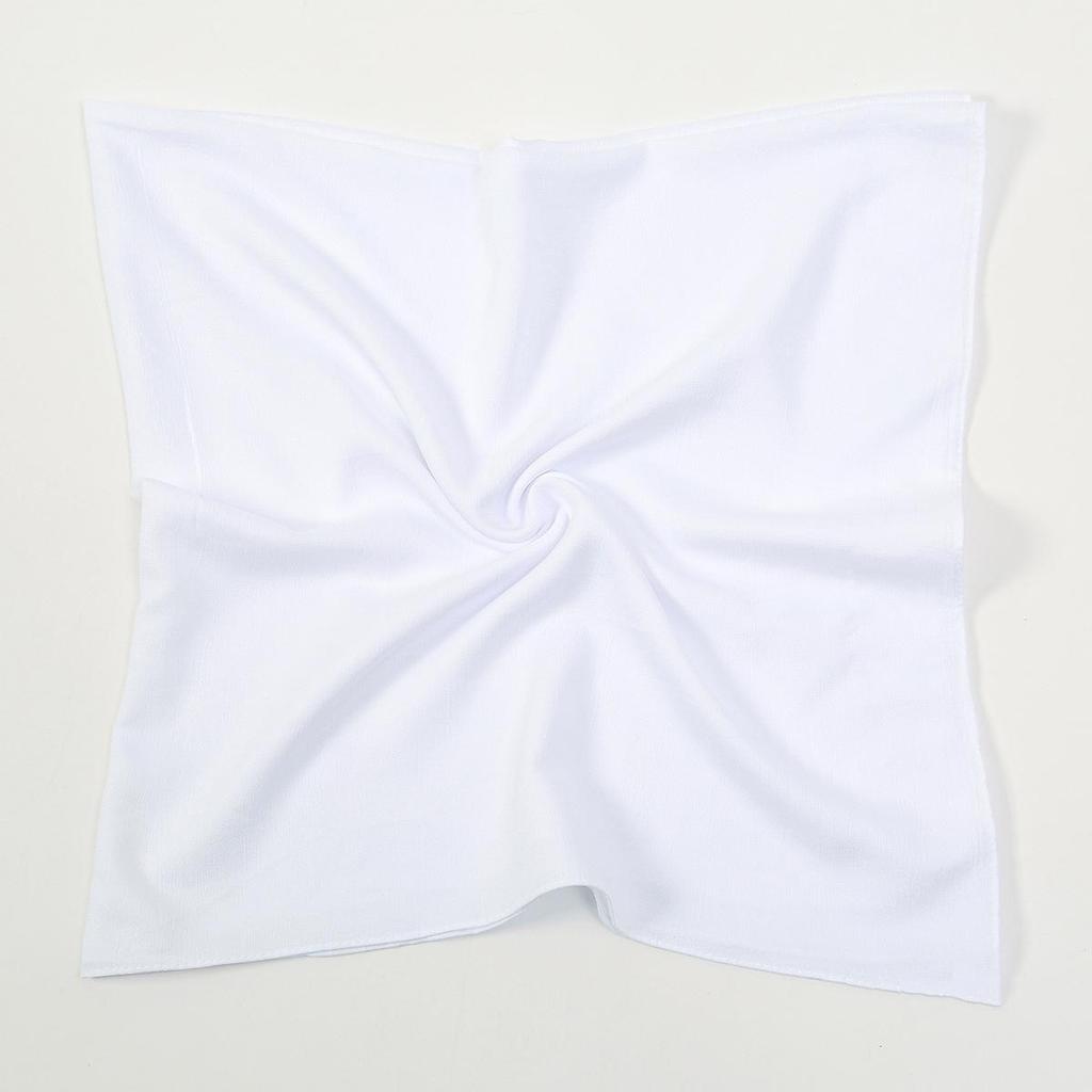 Einfarbiger weicher atmungsaktiver Polyester-Quadratischer Schal - Damen Europäischer/Amerikanischer Kopfschal, Lässiger Sonnenschutz Dekorativer Seidenschal