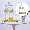 Tea Light Candle Holder Carousel Revolving Tray Decoration for Wedding Party Living