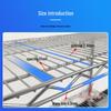 Chrome-Plated No-Drill Multi-Layer Warehouse Display and Storage Rack