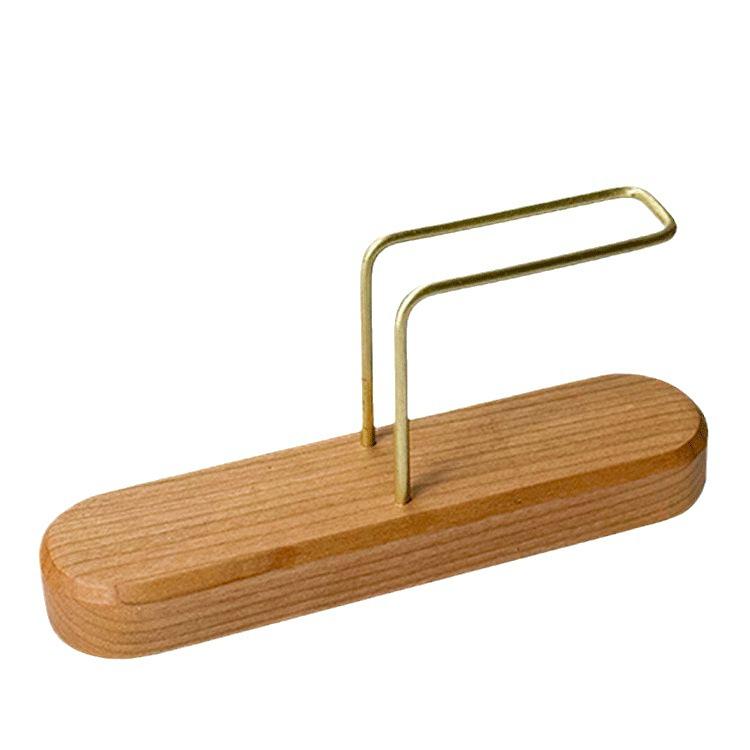 

Подставка для фильтровальной бумаги из орехового дерева, деревянная подставка для хранения кофейной бумаги, веерообразный держатель для кофейного фильтра ручной работы, кофейные аксессуары