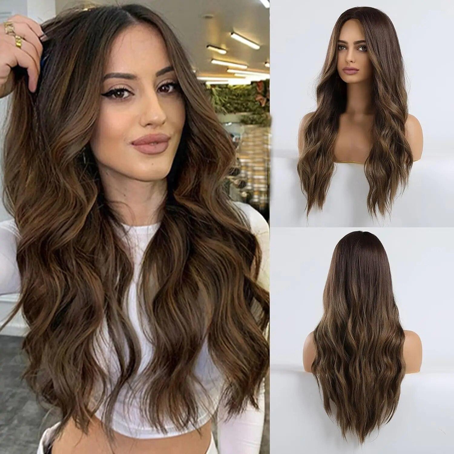 

LOUIS FERRE Светлый платиновый парик для женщин, длинные вьющиеся синтетические волосы с челкой, волнистые парики с темными корнями, натуральные волосы на каждый день