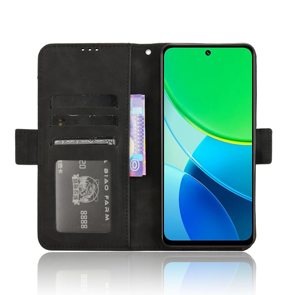 For vivo Y19s 4G/Y29 5G Leather Case Phone Wallet Cover with Multiple Card Slots