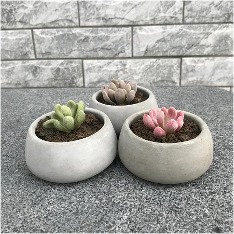 Handmade Diy Molds for Plaster Pot ,concrete Flower Pot Molds Succulent Plants Pot Silicone Molds Nordic Style ZM901