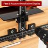 Cabinet Hardware Jig Tool Set for Handles and Pulls, Aluminum Alloy Cabinet Handle Template Jig Tool for Fast and Accurate Installation of Drawer