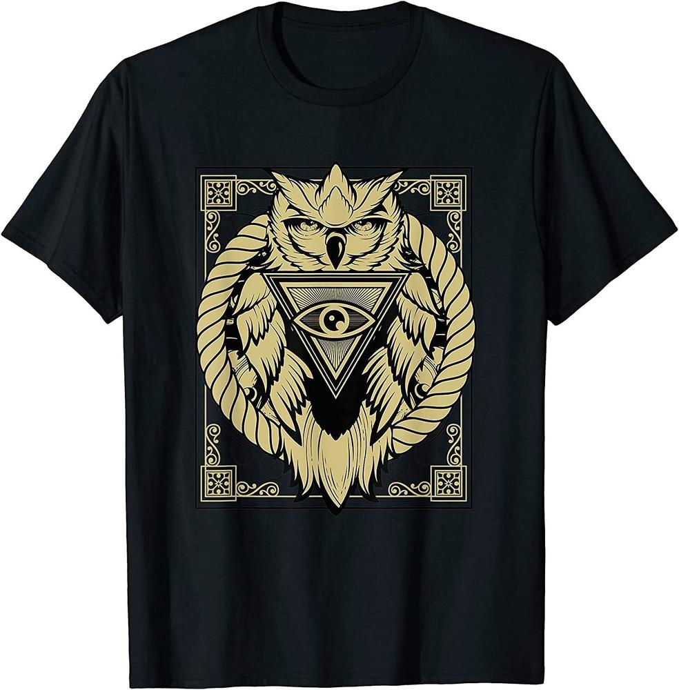 Mystical Owl Eye Symbol T-shirt