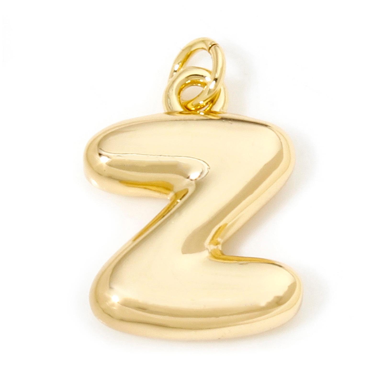 

1Pcs English Letter Brass Charms 18K Real Gold Plated Capital Alphabet Initial A-Z Pendant Personalized Jewelry Making Finding