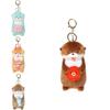 Holding Little Otter Fish Shrimp Octopus Standing Posture Cartoon Keychain Doll