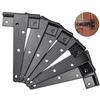 Einfach zu bedienendes 6er-Pack Schwerlast-T-Scharnier, 150 mm 6 Zoll T-Scharnier Metallband T-Scharnier mit Schrauben für Schuppentüren, Gartentor