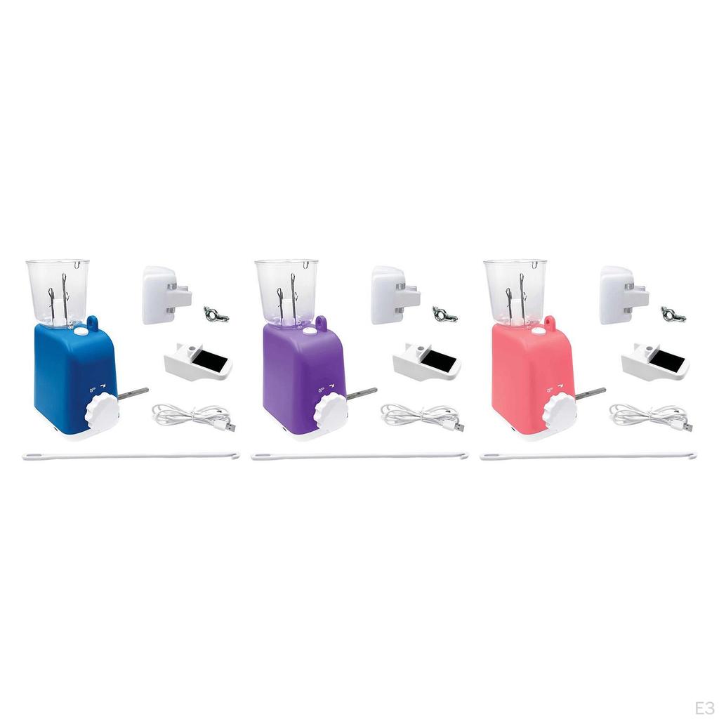 Automatic Electric Knitting Machine for Beginners Crochet Loom Braiding Yarn Helper Manual PP Thread