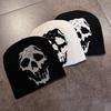 Skull Jacquard Knit Beanie Winter Warm Hat Men Women Outdoor