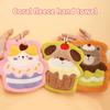 Cake Animal Hand Towel Kitchen Bathroom Cleaning Rag Coral Velvet Hand Ball With Hanging Loop Quick Drying Soft Absorbent Towel