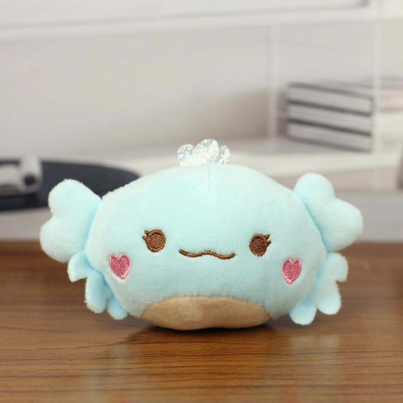 Adorable Cross-border Cartoon Crab Plush Keychain And Bag Charm For Kids 13cm