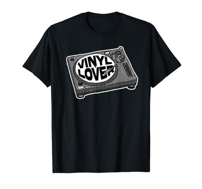 Vinyl Lovers Vintage Music Turntable T-shirt