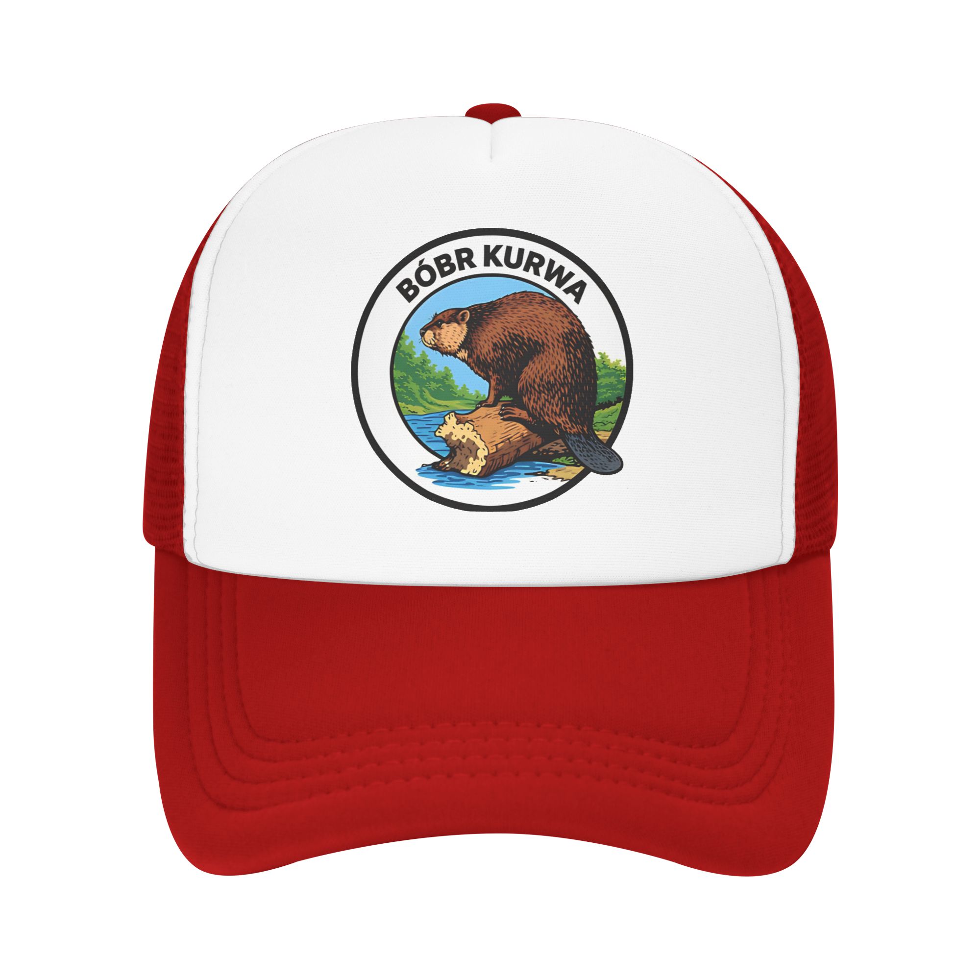 

Bobr Kurwa Funny Beaver Sun Hats Baseball Cap Spring Trucker Hat Wholesale Outdoor Sports Hats Women Men Retro Baseball Cap One Size красный