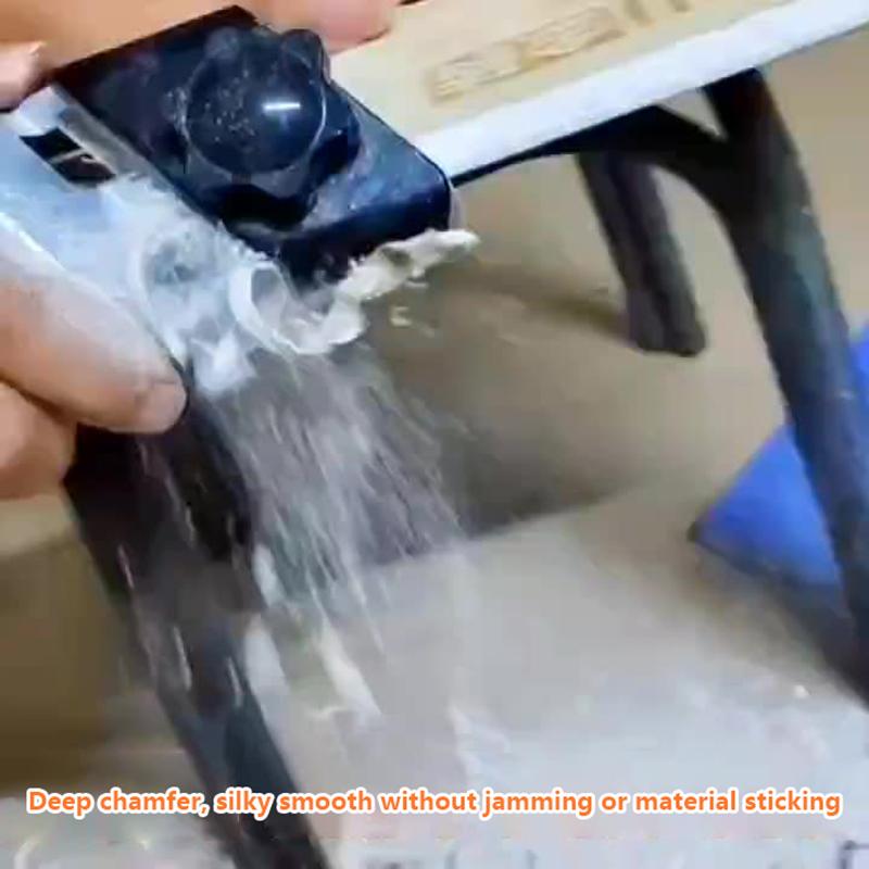 Gypsum Board V-Shaped Chamfer Bevel Double Groove 45 Degree Trimming Tool Board Planer Manual Gypsum Right Angle Tool Woodworkin