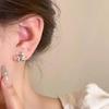 Náušnice klipsy Xiaohongshu Shiny Star se zirkony: Dámské luxusní šperky bez piercingu