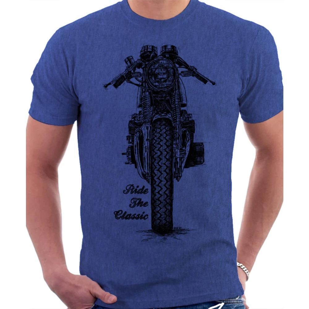 Honda Mens and Womens Tshirt Honda CB 200 Summer Motorcycle Tee Racing Shortsleeved Spring Cycling Offroad Loose Top