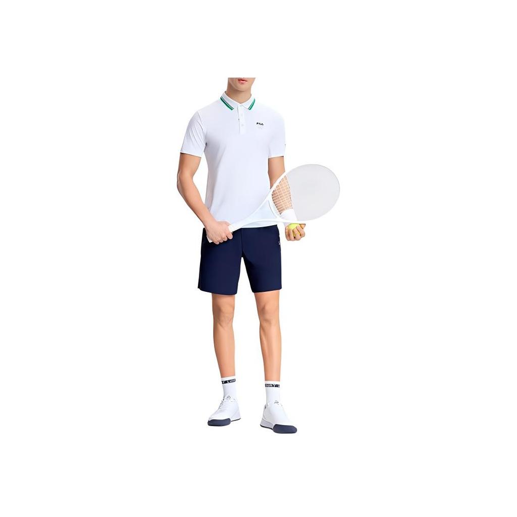 New FILA Polo Shirts Men's Jade White A11M333105F