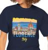 T-shirt illustrazione skyline di Firenze | Souvenir di viaggio Cattedrale del Duomo