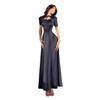 2025 Elegant European & American Hepburn-Style Backless Lace-Up Puff Sleeve Summer Dress for Women