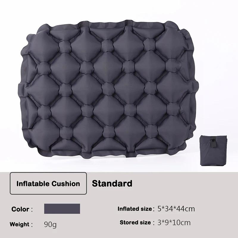 Portable Inflatable Seat Cushion Lightweight Travel Air Sitting Pad Moisture and Water Resistant Camping Chair Mat for Outdoor