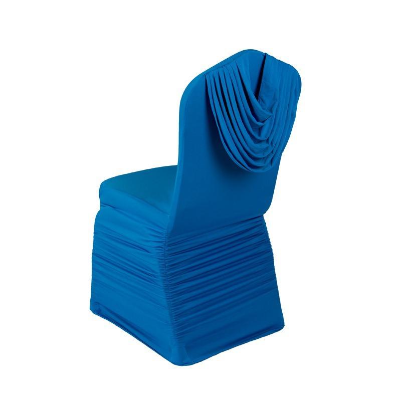 

Home Decor Chair Cover Pleated Polyester Seat Protector Covers for Hotel Banquet Party Events Wedding Decoration Accessories