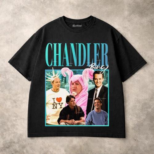 Chandler Bing Friends TV Show Graphic T Shirt Retro Comedy Unisex Tee Gift XL