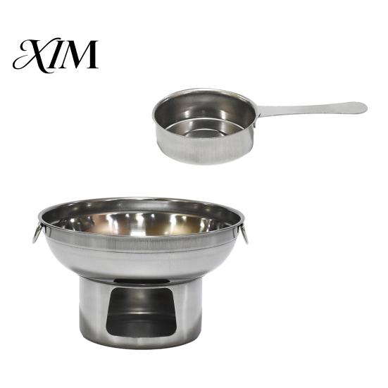 Round Boiling Pot for Meat And Vegetables Stainless Steel Hot Induction Gas Electric Stoves, Detachable Fast Heating Cookware Family Dinner