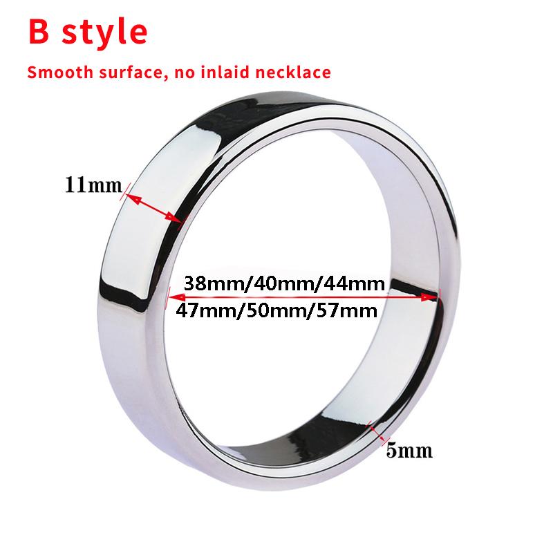 New Male Penis Rings Stainless Steel Metal Cock Ring Ball Stretcher Erection Increase Orgasm delay ejaculation Sex Toys For Man