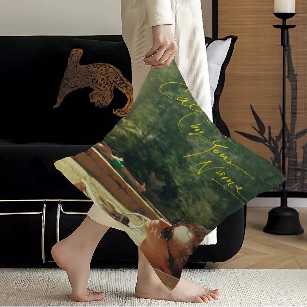 Film Posters Call Me By Your Name Cushion Cover Inches Farmhouse Decor Home Throw Pillow Covers For Couch Decorations
