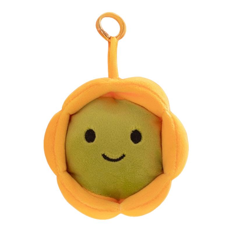 Cute Egg Tart Pendant Plush Doll Keychain & Bag Charm