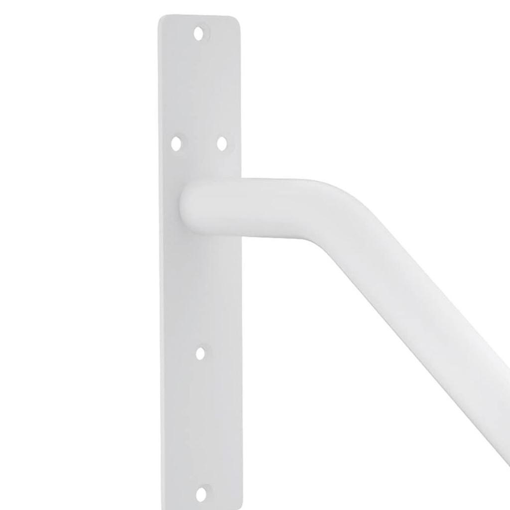 Wandmontage Treppengeländer Legierter Stahl Schwerlast Treppengeländer Haltegriff für Garage Weiß