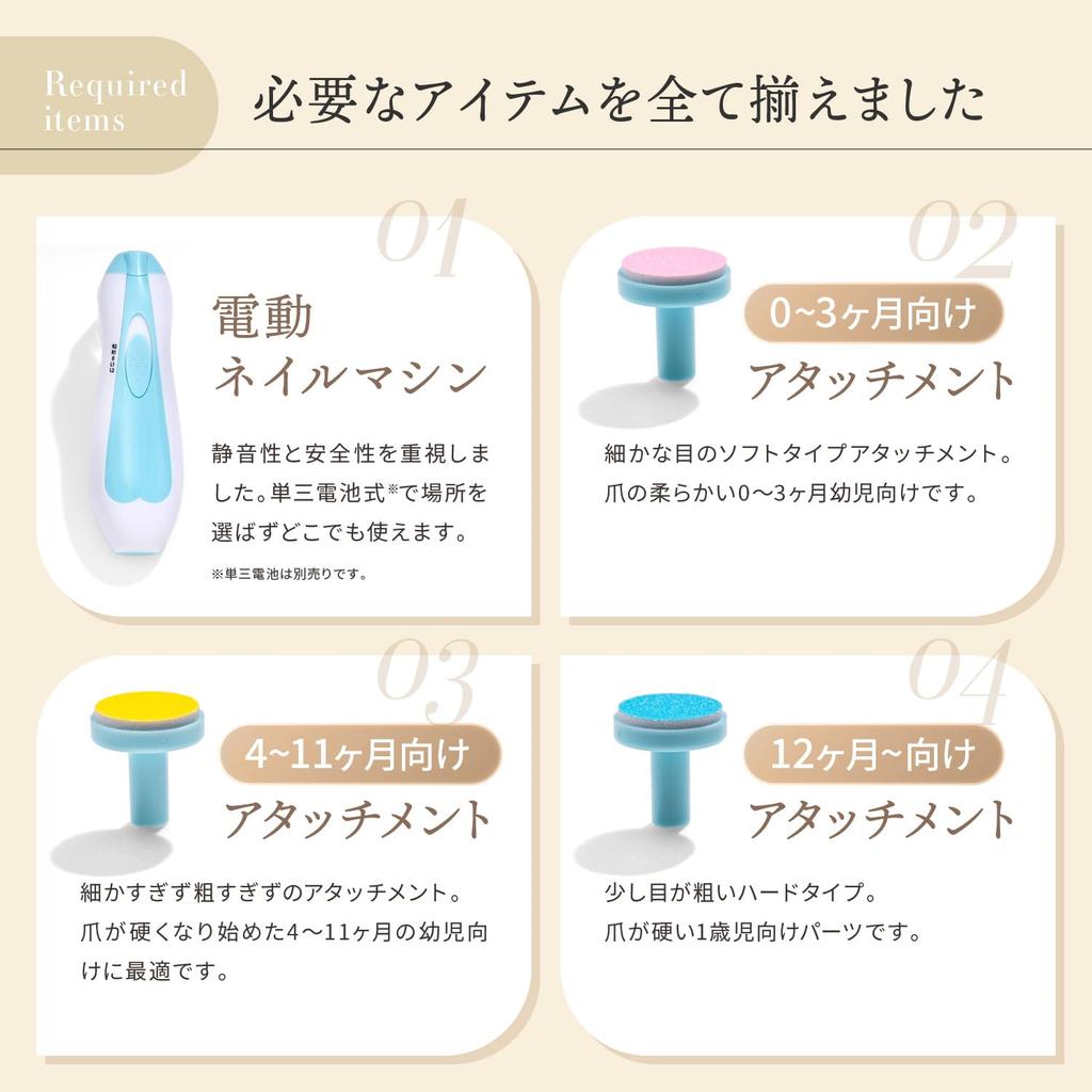 in anan and Recommended by Baby Electric Nail Electric Nail Electric Nail Nail Nail Shaver for Babies [Featured Experts] File, Clipper, Clipper, File,