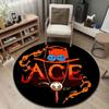 Statement Round Tiger Multicolor Accent Rug, Non-Slip Floor Mat for Bathroom