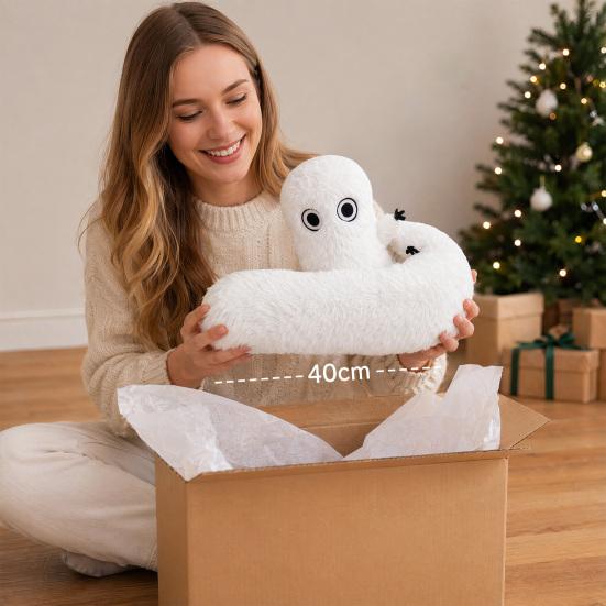 Wizard Hat Workshop Plush Toy, Soft Stuffed Animal Doll & Throw Pillow, Cuddly Character Plushie with Big Round Eyes, Gift for Kids, Teens, Anime Fans