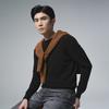 Men's Long-Staple Cotton Knit Pullover Sweater