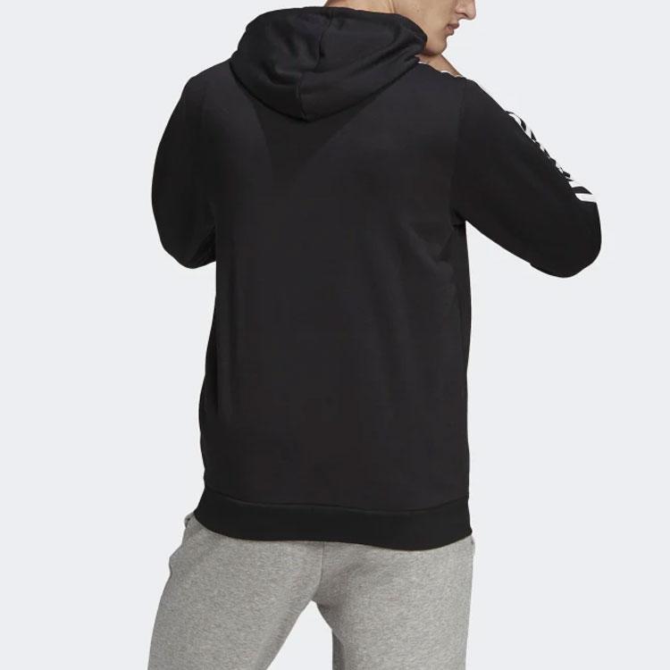 adidas Essentials 3-Stripes Full-Zip Hoodie Black Men's GK9032