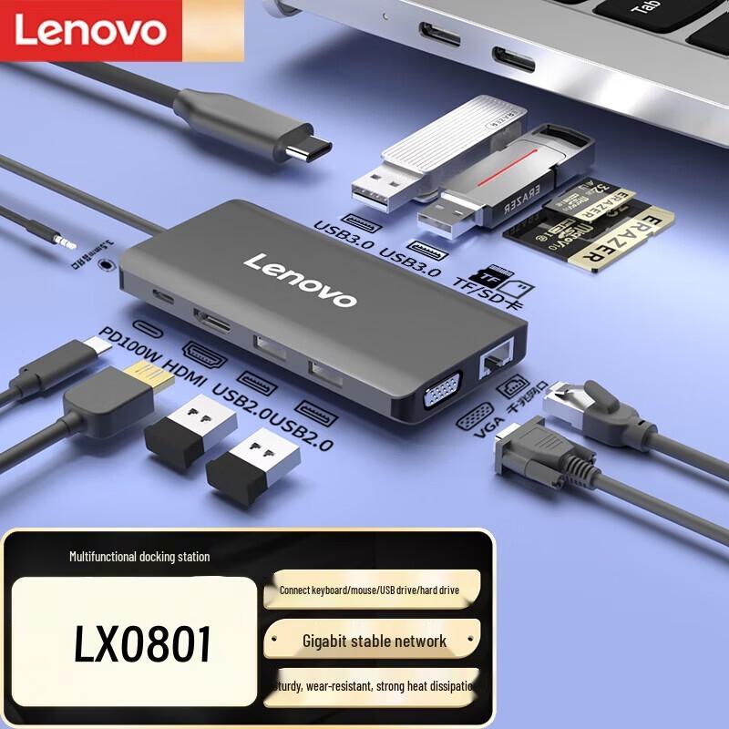 

Lenovo 10-in-1 Type-C Multi-function Docking Station