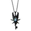Collier Pendentif Clé Aile d'Ange pour Femmes avec Chaîne Réglable, Bijoux Mode Vintage pour le Port Quotidien et le Style d'Occasion