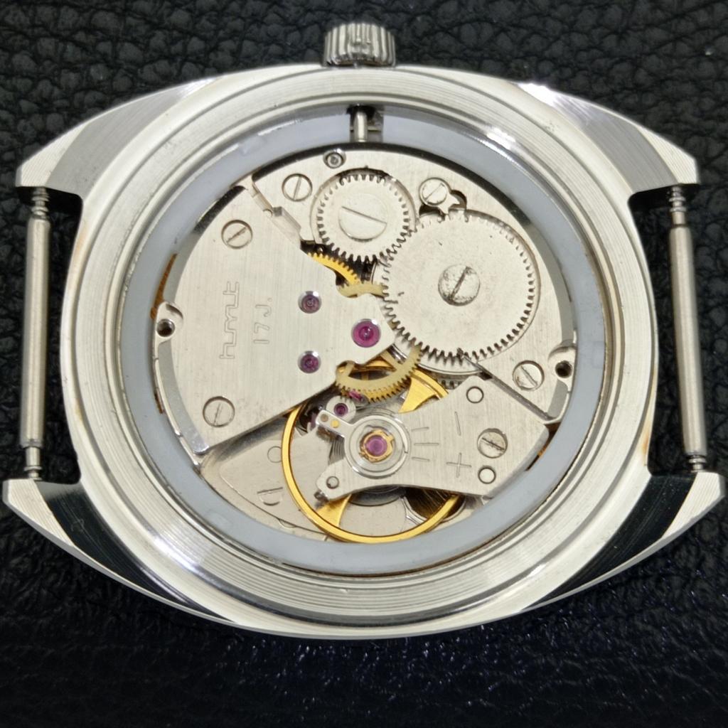 HANDAUFZUG VINTAGE HMT KOHINOOR INDISCHE HERRENUHR BRAUNES ZIFFERBLATT a440966-4