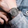 OCHSTIN Men's Skeleton Mechanical Watch - Genuine Leather, Waterproof, Fashionable Business Casual Wristwatch