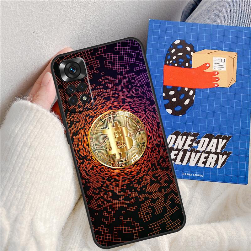 Bitcoin BTC Funda For Xiaomi Redmi Note 11 9 10 12 13 14 Pro 9S 10S 11S 12S Redmi 13C 10C 12C 14C Case