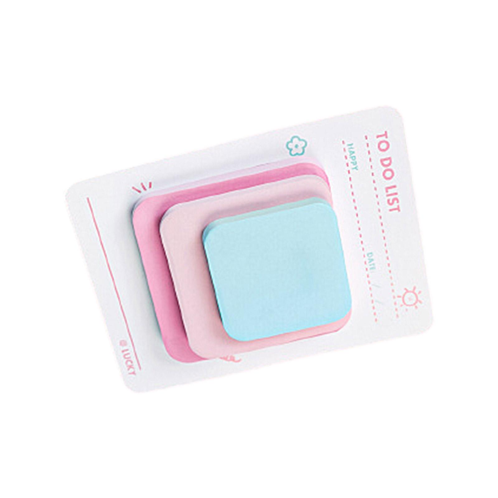 

Самоклеящиеся блокноты для заметок Красочные блокноты Эстетичные липкие заметки Милые липкие заметки Школьные канцелярские принадлежности 3