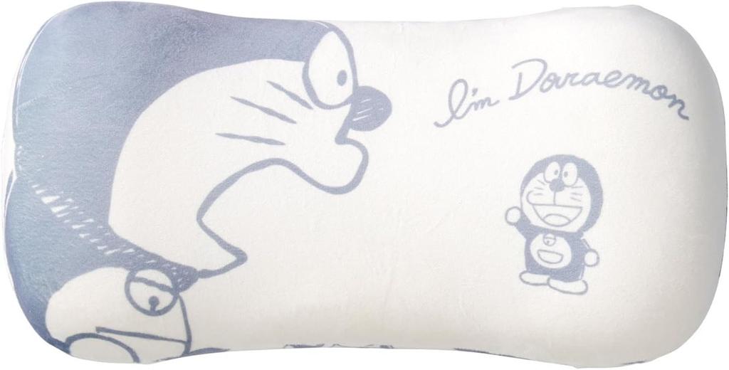 Marushin Doraemon Backrest Soft and Memory Hello Mini Perfect Gift for Birthdays and Product 2865004600 Cushion/Lumbar Pillow, Comfortable, Foam, "I'm