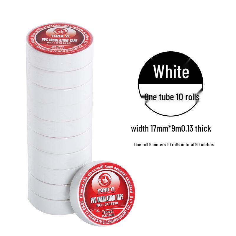 Flame Retardant Black & Red PVC Electrician's Insulating Tape - Waterproof, Wear Resistant & High-Temperature Electrical Wire Tape