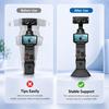 PULUZ Black Silicone Dock Adhesive Desktop Base Bracket for Insta360 Luna Ultra, Anti‑Slip Stable Desktop & In‑Car Camera Support Stand