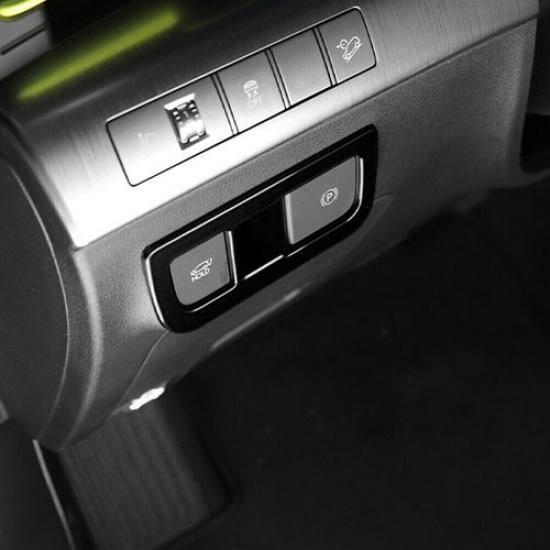 Inner Tailgate Rear Door Switch Trim 1* For Hyundai Kona 2024-2025 Bright Black