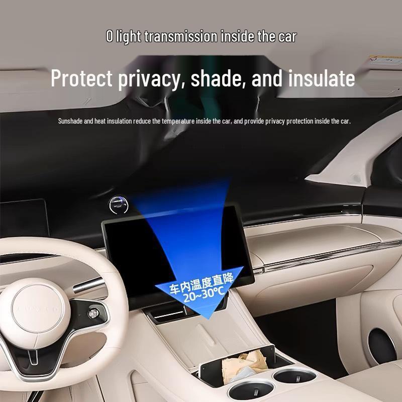 Automotive Sun Protection & Accessories: Heat Insulation, Side Window Windbreaks, Privacy Curtains