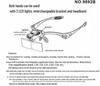 Elderly Reading Magnifier Glasses with LED Light - 5 Interchangeable Lenses for Jewelry & Antiques