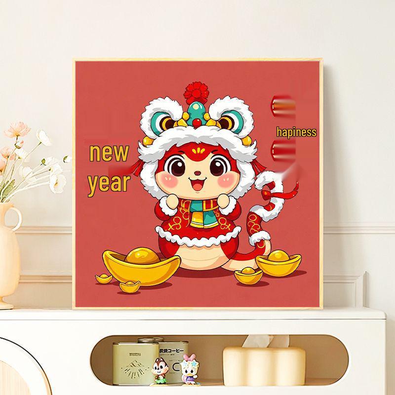 2025 Year of the Snake DIY Hand-Painted Acrylic Decompression Painting Kit